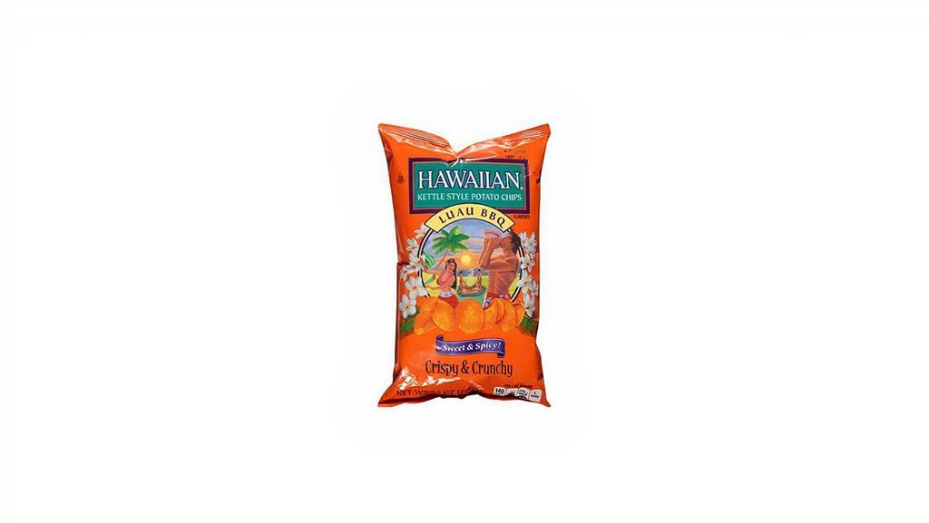 Kettle Style Luau BBQ Potato Chips · Sweet and spicy BBQ flavors in old fashioned kettle style chips.