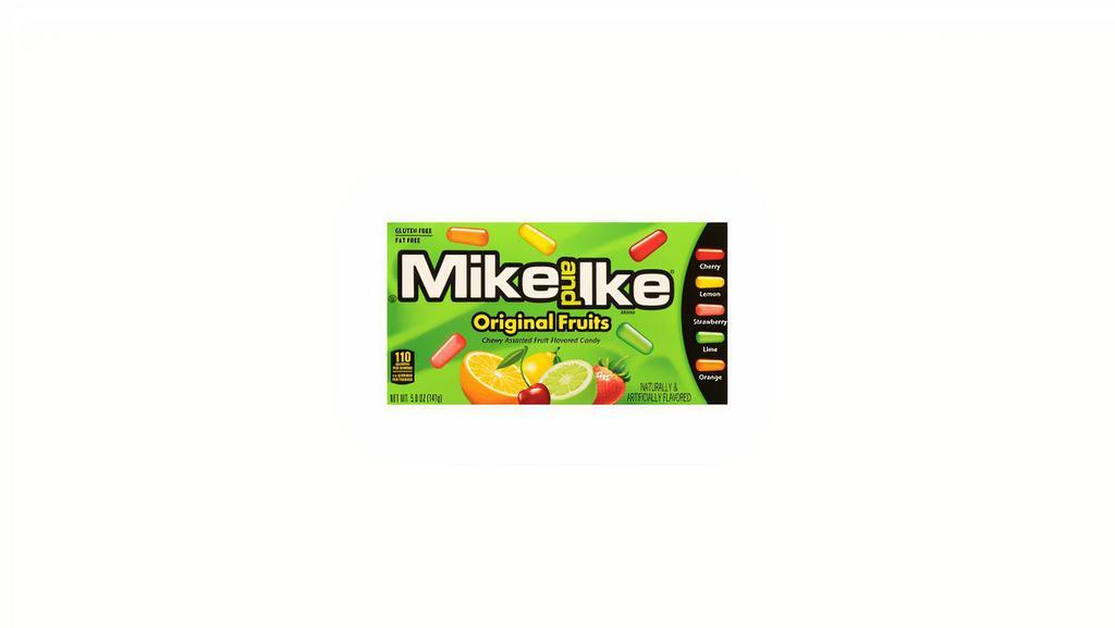 Mike & Ike - Candy - Original Box · Experience the sweet taste of fruity chewy candy with Mike and Ike Original Fruits, bursting with five fun flavors, including Cherry, Lemon, Lime, Orange, and Strawberry.