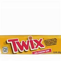 Twix - Ice Cream Bar 1 ct 3 oz · Made with caramel flavored light ice cream with TWIX crunchy cookie pieces and a chocolatey ...