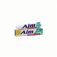 Aim Toothpaste Fresh Mint Gel · The great tasting baking soda gel toothpaste with fluoride, proven to help prevent cavities.