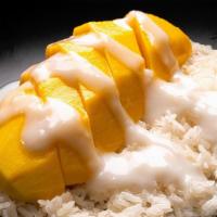 Fresh Mango With Sweet Sticky Rice (Seasonal) ข้าวเหนียวมูนมะม่วง · Make the good meal a perfect meal with this delicious desserts. Fresh ripe mango and sweet c...