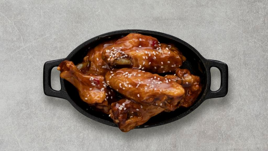 Teriyaki Wings · Served with celery or carrots, and blue cheese or ranch.