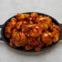 Teriyaki Cauliflower Bites · Served with celery or carrots, and blue cheese or ranch.