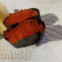 Ikura Nigiri · Salmon roe.