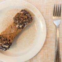 Cannoli · Pastry shells filled with a sweet, creamy mixture of ricotta cheese, and chocolate chips, th...