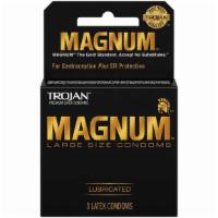 Condoms, Trojan Magnum · Three pack.