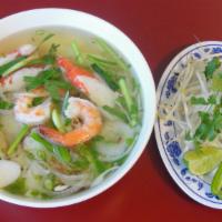 25. Seafood Combo W/rice Noodle Soup · 