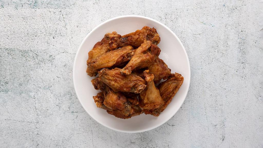 Wings (10 piece) · Crispy wings tossed in buffalo sauce.
