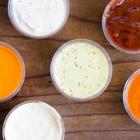 Dipping Sauces · Enjoy our selection of seven plus sauces, made in house at Arthur mac's.