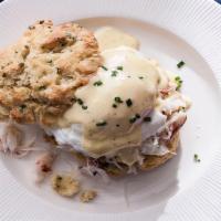 Country Biscuit and Gravy Benedict · 