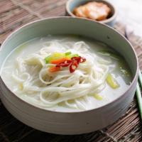 Noodle Soup · Thick flour noodles with beef and veg or seafood