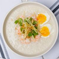 JOK (24 oz.) · Rice porridge with fresh ginger, green onion, and fried garlics.