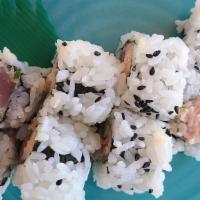 Chu Toro (Fatty Tuna) · Fatty tuna, green onion and sesame seeds