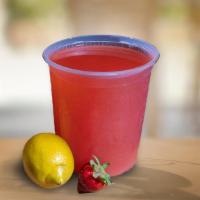 Strawberry-Raspberry Lemonade · 30oz House-made lemonade blended with sweet strawberries and raspberry syrup.