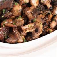 Sautéed Mushrooms · Button, shiitake & portobello mushrooms, fresh garlic
