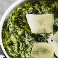 Creamed Spinach · Blended with parmesan, cream, spices