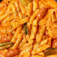 Creamy Tteok-Bokki (로제떡볶이) · Less spicy and creamier version of the Tteokbokki. Also called 