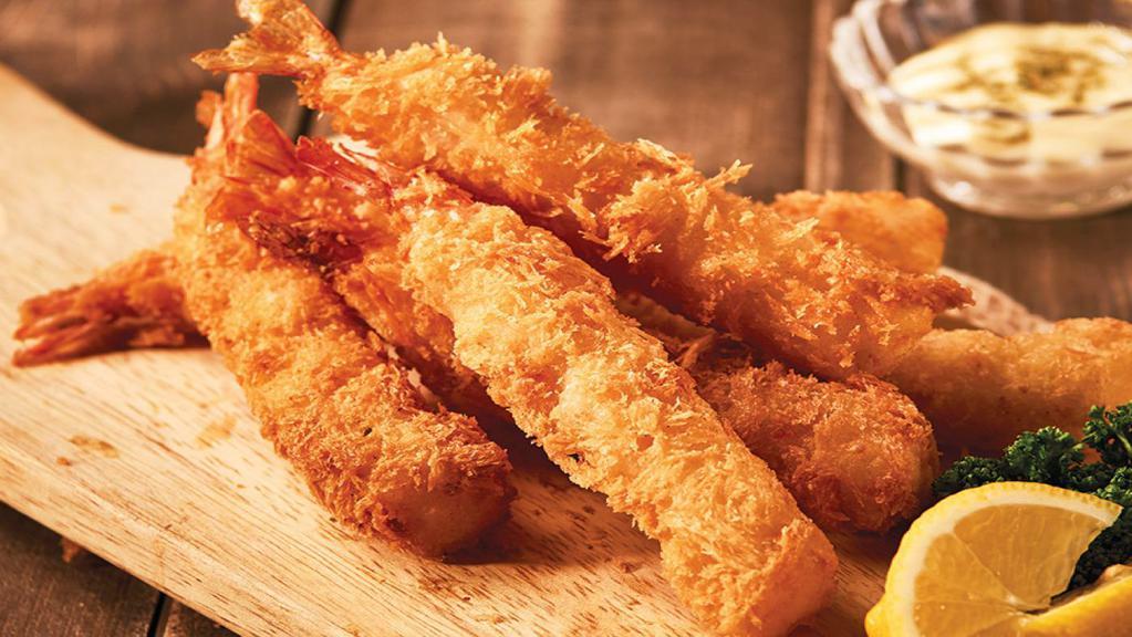 9. Deep Fried Shrimp (5 pc) · Lightly battered and fried shrimp.