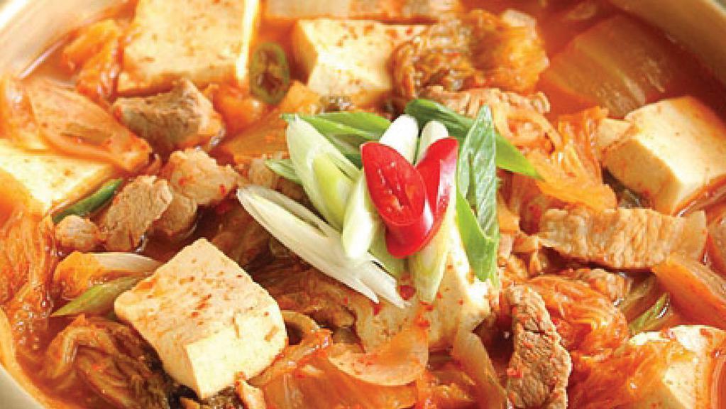 11. Kimchi Stew · Spicy. Kimchi stew with pork belly.