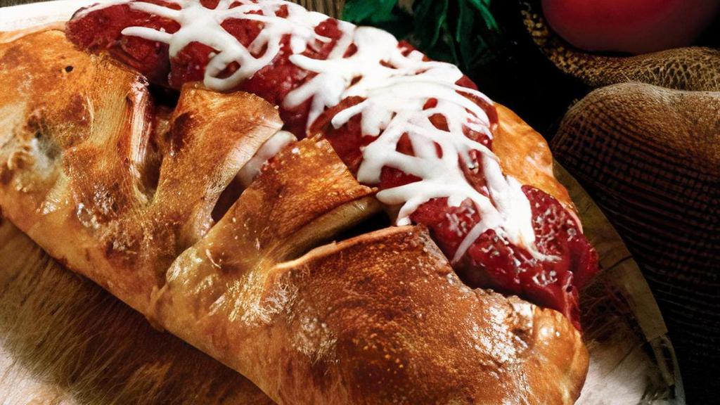 Custom Calzone · Hand-Tossed dough stuffed with your choice of four toppings,