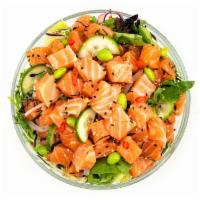 Poke Salad - Large (3 Proteins) · Three proteins with your choice of mix ins, toppings, and flavor with fresh romaine and spri...