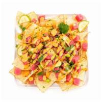 Poke Nachos - Regular (2 Proteins) · Two proteins with your choice of mix ins, toppings, and flavor with nachos