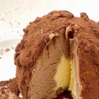 SEMIFREDDO AL TARTUFO · Truffle chocolate, hazelnut, zabaione