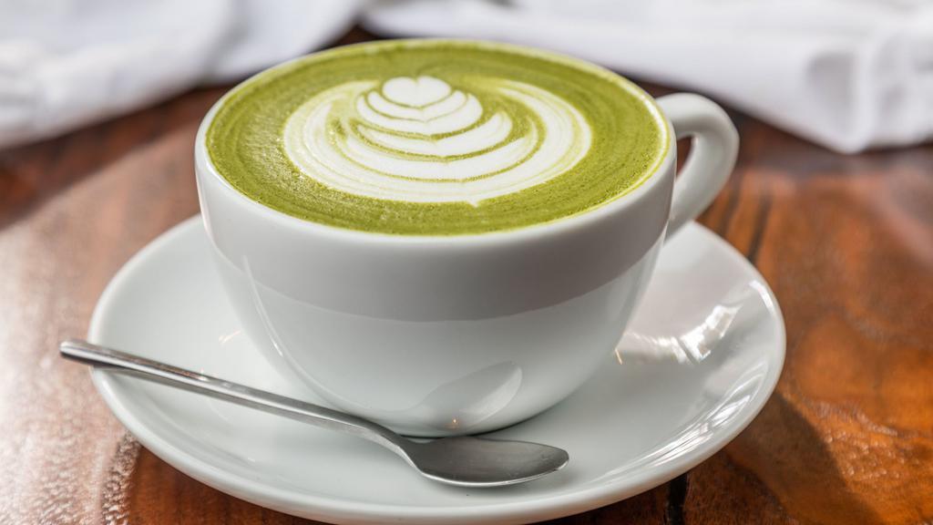 Matcha Latte · Matcha green tea with milk of your choice, lightly sweetened with agave..