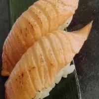Beni Toro - Nigiri · Seared salmon belly.