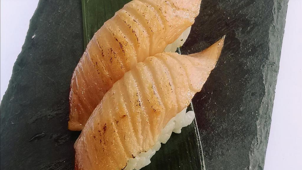 Beni Toro - Nigiri · Seared salmon belly.