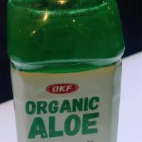 Organic Aloe · Organic aloe juice.