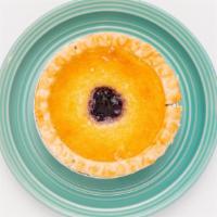 Blueberry Cheese Pie · A cream cheese pie made with our in-house blueberry filling.