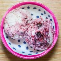 Blueberry-Biscus Vegan Frozen Dessert · A delicious vegan 