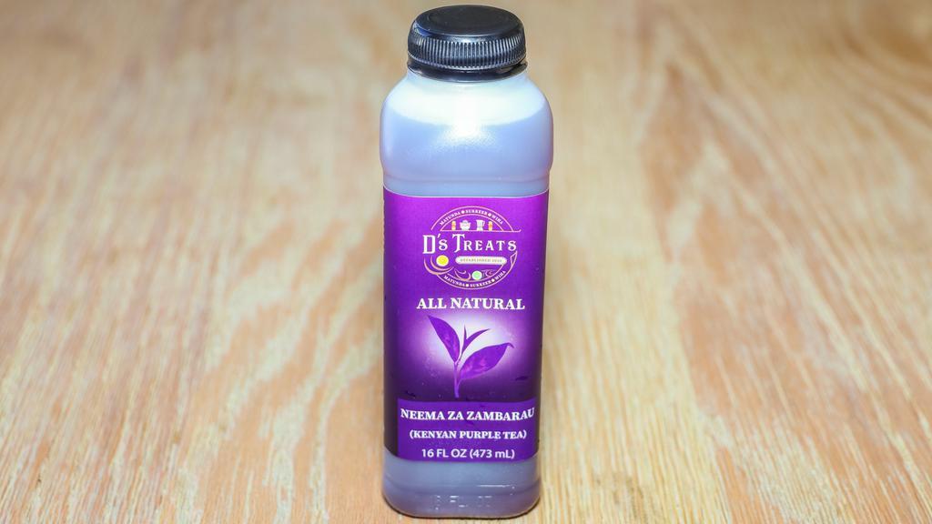 Purple Tea · Our Purple Tea blend is steeped with fresh pineapple and sweetened with organic cane sugar. This drink is extremely refreshing.
(16oz)