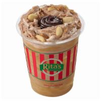 Reese'S Peanut Butter Pie Concrete · Twist Custard, Pie Chips, REESE’S Peanut Butter Sauce, stuffed with Hershey’s Hot Fudge