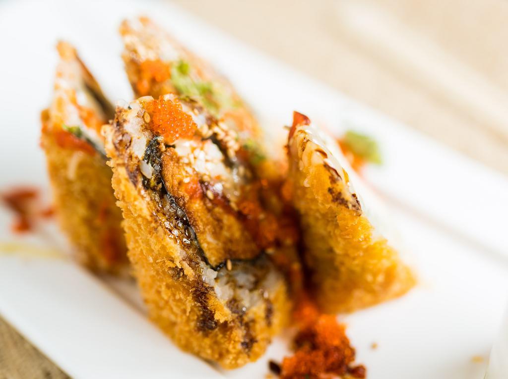Fire Ball · Spicy albacore deep fried w/ creamy spicy sauce.