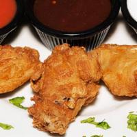 6-Piece Chicken Wings · Choice of BBQ or Buffalo Sauce. 
Organic Free Ranged Chicken