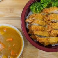 Chicken Katsu Curry Bowl  · Deep fried chicken fillet with curry.