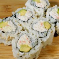 California roll · Imitation crab meat avocado inside out sesame