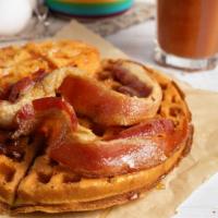 Chicken & Bacon Waffle · (Chicken Tender + Bacon + Maple Syrup + Waffle)