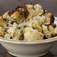Cauliflower · roasted cauliflower, pickled fennel, herb oil, capers, dill (vegan)