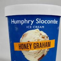 Honey Graham · Raw blackberry honey ice cream with delicious house-made graham crackers folded in.