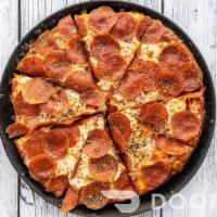 Mint & Masala (Pepperoni) · Crispy Pepperoni with masala flavors, spicy red sauce, mozzarella cheese, fresh garlic and m...