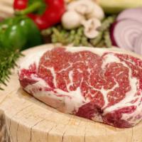 Wagyu Ribeye · Steak cut. Approximately 16 oz.