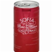 Sofia Coppola Blanc de Blanc Mini Cans · California blend. Tasting of fresh juicy pears, summer melon and honeysuckle. Zesty, refresh...
