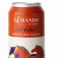 14 Hands Red Hot to Trot Can · A zesty red, with violet and red currant aromas and lively blackberry and smoky spice flavor...