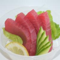 Tuna Sashimi · Saltwater fish.