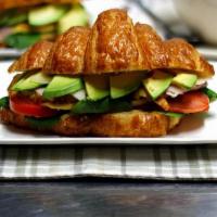 The Ultimate Breakfast Sandwich · Please note: Avocado and Croissant is already included.
Only Choose Ham, Turkey, Bacon or Mo...