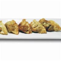 Mandu · Fried Dumplings with Kingbob's soy sauce