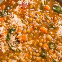 Mixed Lentils Soup · Mixed yellow lentils with homemade spices.